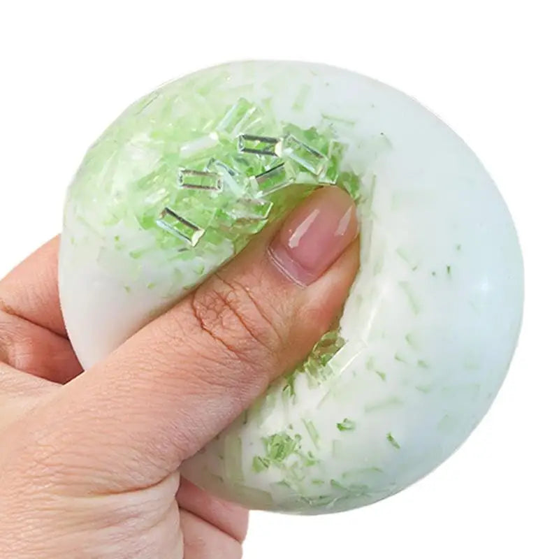 Fidget Ball Colorful Ball Squeeze Toys Soft Relaxation Fun Portable Calming Gadgets For Home School Traveling Commuting