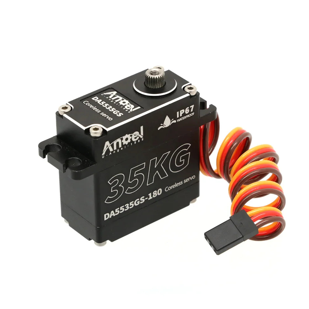 UAngel Waterproof Servo 35KG 45KG 55KG Aluminum Case Digital Metal Gear HV Coreless Servo for 1/8 1/10 RC Car Truck Crawler Boat