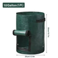 Potato Planting Bags, Round Dark Green Breathable Plant Horticultural Seedling Bags, Vegetable Planting Buckets, Meizhi Bags