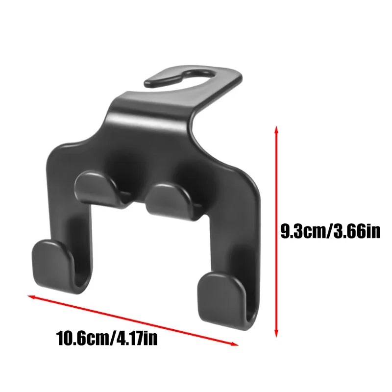 Multifunctional Car Seat Back Hook 1/2pcs Double Head Phone Hanger Headrest Hanging Bag Storage Hanger Car Interior Accessories
