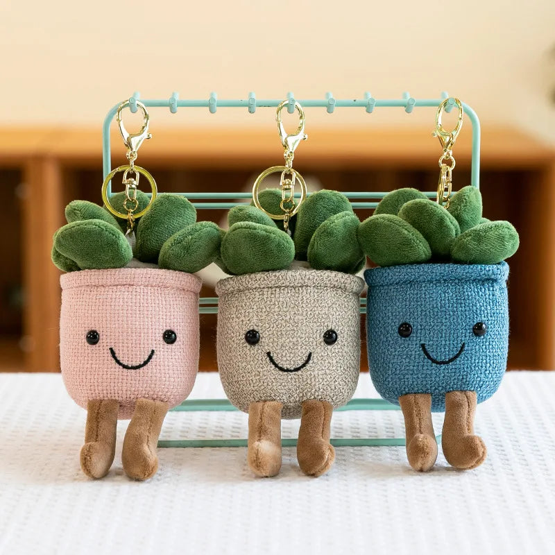 Lifelike Tulip Succulent Plants Plush Stuffed Toys Vrious Potted Flower Cactus Bookshelf Home Living Room Decor For Girl Gift