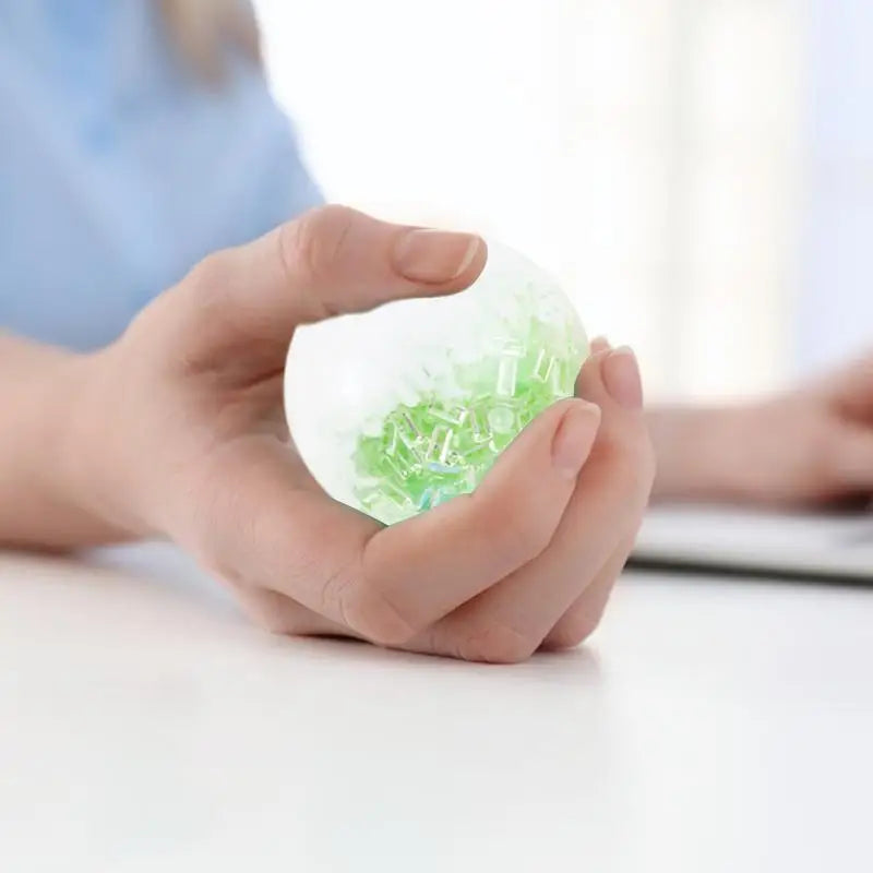 Fidget Ball Colorful Ball Squeeze Toys Soft Relaxation Fun Portable Calming Gadgets For Home School Traveling Commuting