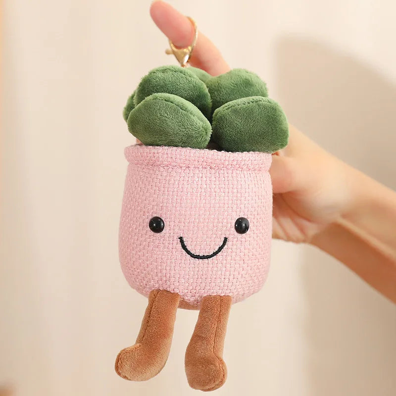 Lifelike Tulip Succulent Plants Plush Stuffed Toys Vrious Potted Flower Cactus Bookshelf Home Living Room Decor For Girl Gift