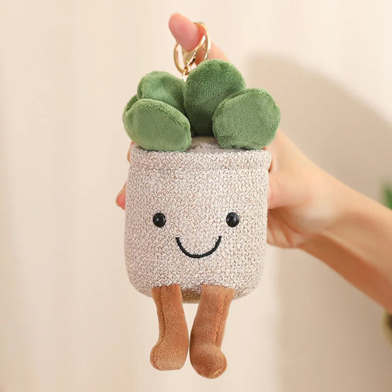 Lifelike Tulip Succulent Plants Plush Stuffed Toys Vrious Potted Flower Cactus Bookshelf Home Living Room Decor For Girl Gift