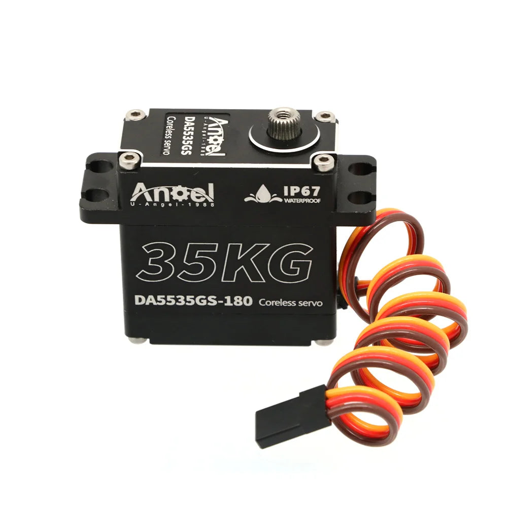 UAngel Waterproof Servo 35KG 45KG 55KG Aluminum Case Digital Metal Gear HV Coreless Servo for 1/8 1/10 RC Car Truck Crawler Boat