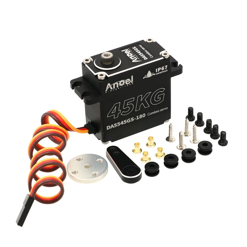 UAngel Waterproof Servo 35KG 45KG 55KG Aluminum Case Digital Metal Gear HV Coreless Servo for 1/8 1/10 RC Car Truck Crawler Boat