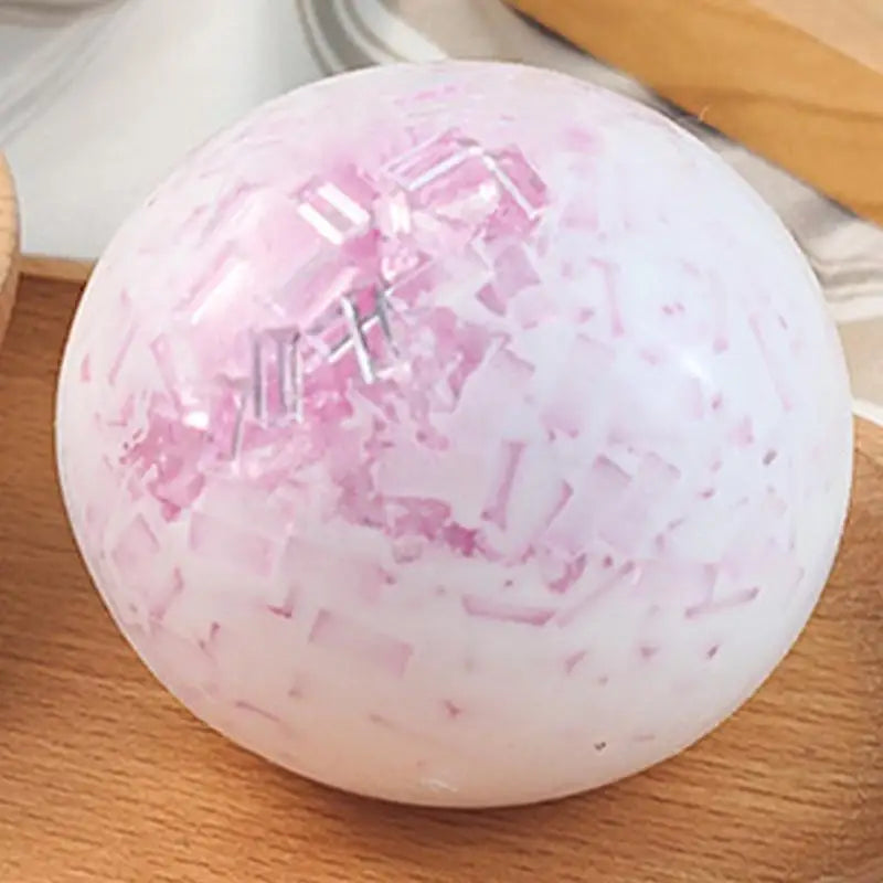 Fidget Ball Colorful Ball Squeeze Toys Soft Relaxation Fun Portable Calming Gadgets For Home School Traveling Commuting