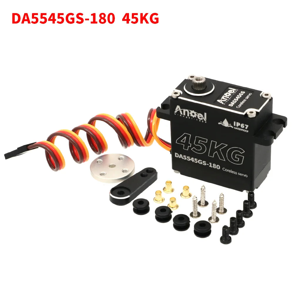UAngel Waterproof Servo 35KG 45KG 55KG Aluminum Case Digital Metal Gear HV Coreless Servo for 1/8 1/10 RC Car Truck Crawler Boat